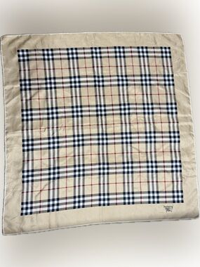 Burberry Beige Black Red Classic Check Scarf